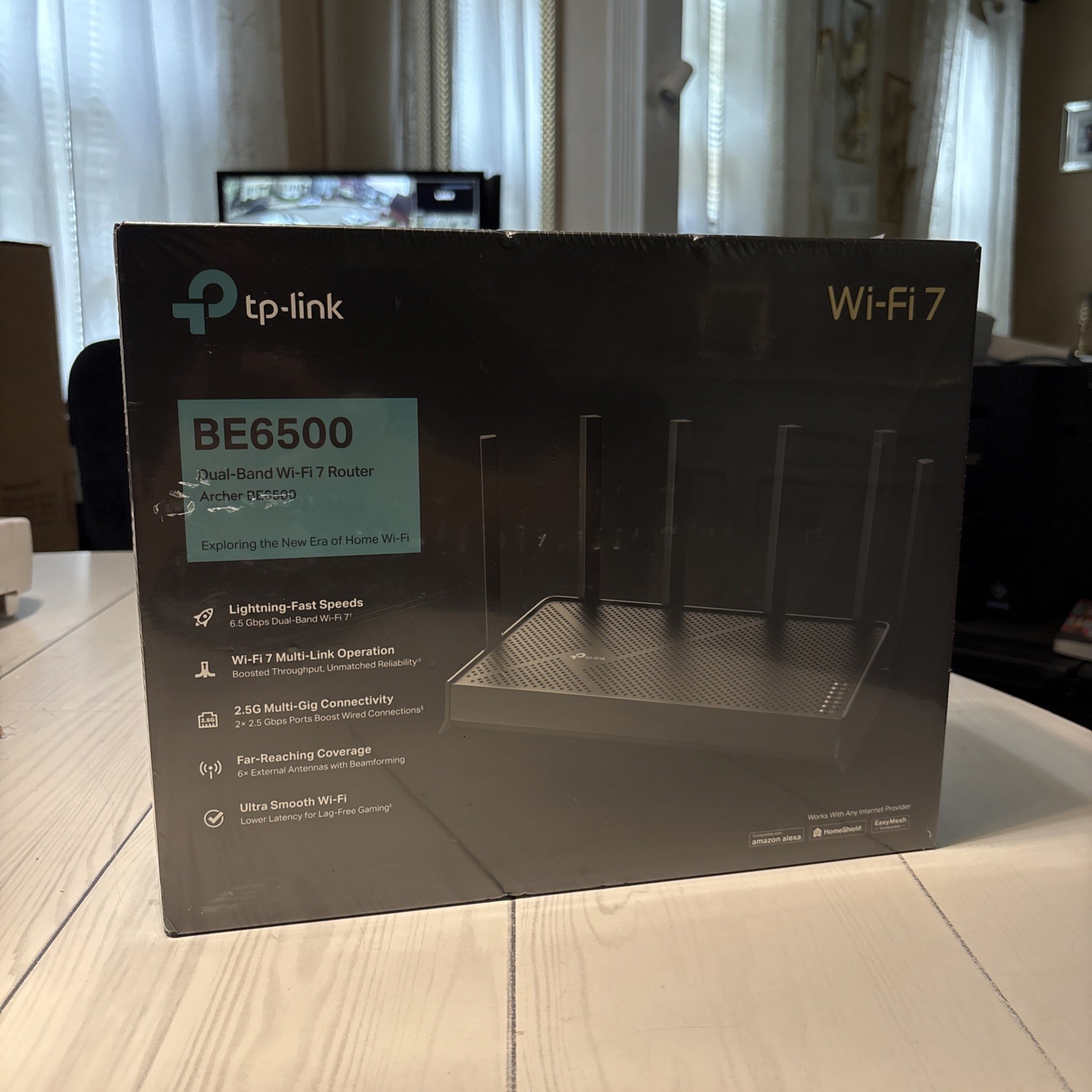 Brand New TP-Link BE6500 Dual-Band Wi-Fi 7 Router (Archer BE6500) Sealed