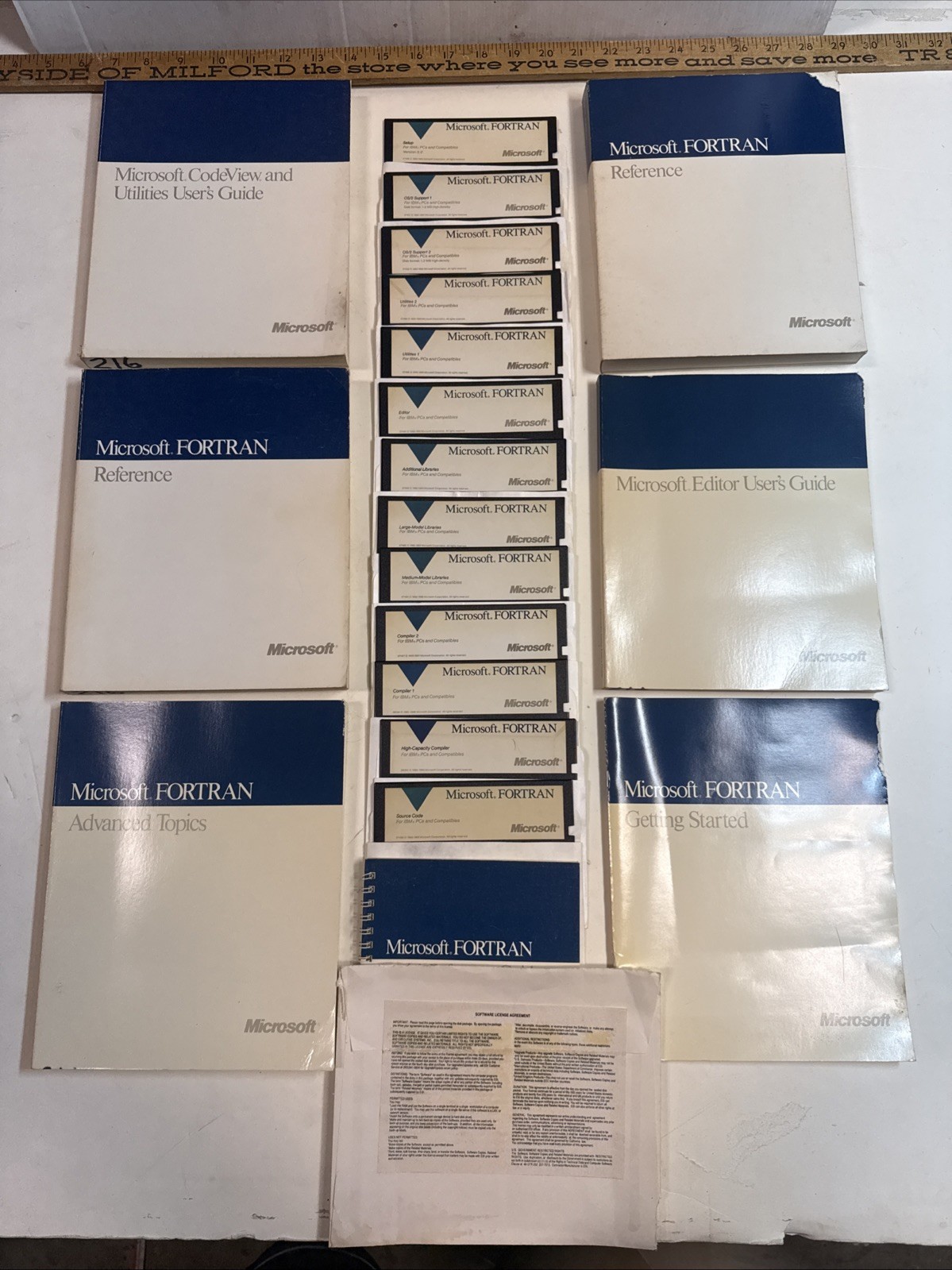 Microsoft Fortran Software Compiler 5.0 13 Disks & Manuals