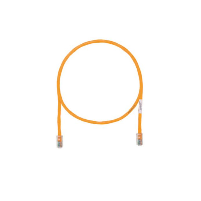20 ft Panduit UTPCH20ORY 24 AWG Copper Cat 5e U/UTP Patch Cord Orange
