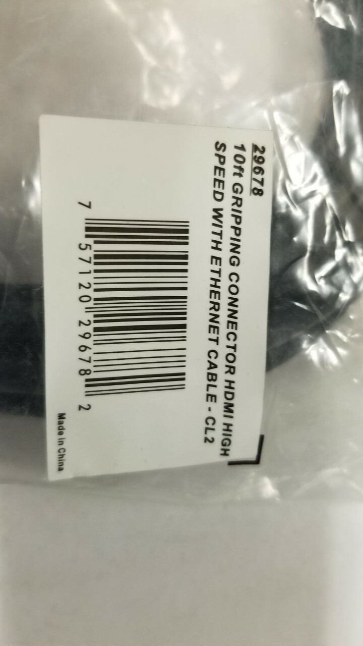 C2G 10ft High Speed HDMI Type-A Cable w/Gripping Connectors