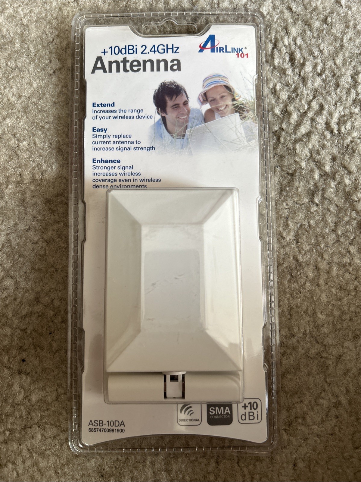 Airlink101 ASB-10DA 2.4GHz +10dBi Directional WiFi Signal Booster Antenna New