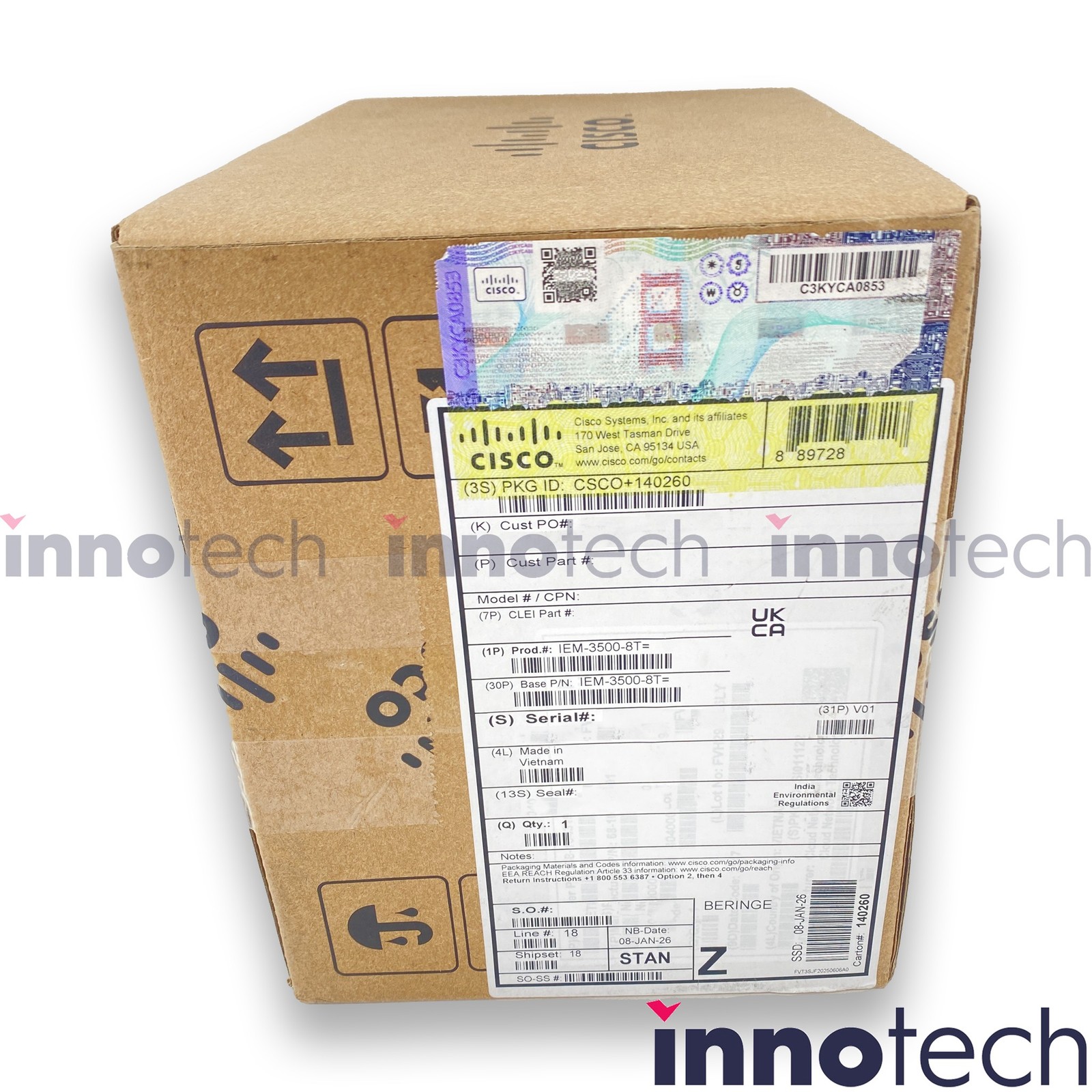 Cisco Catalyst IEM-3500-8T Expansion Module New Sealed