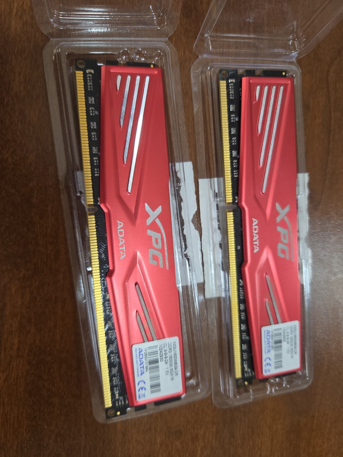 For Parts ADATA XPG 8GB X 2pc DDR3 2133 Desktop DIMM RAM PC3-17000 