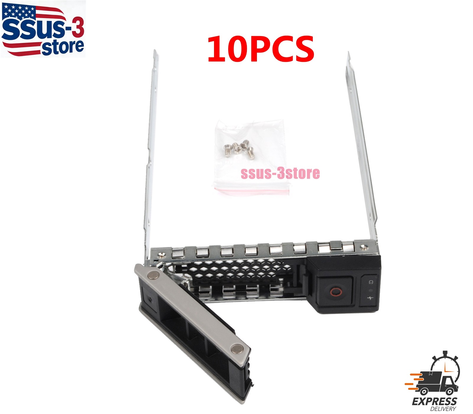 10pcs X7K8W 3.5" Gen14 HDD Tray Caddy For Dell R440 R540 R640 R740 R740xd R940