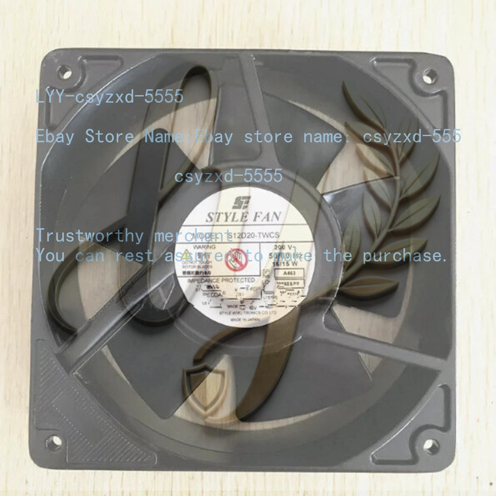 STYLE FAN S12D20-TWCS 200V 12CM high temperature resistant cooling fan