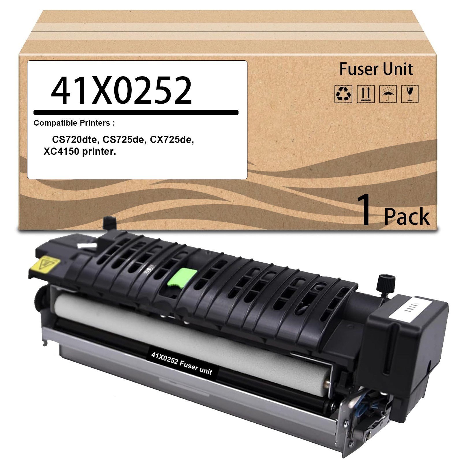 1 Pack 41X0252 Fuser Unit Compatible with CS720 CS725 CX725 XC4150 Printer, 120V