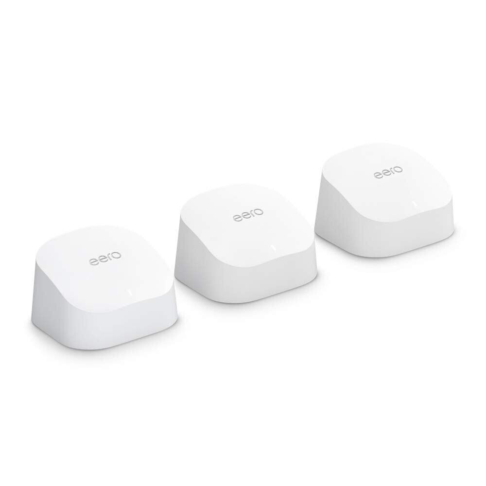 Amazon eero 6 Mesh Wi-Fi 6 System (3-pack)