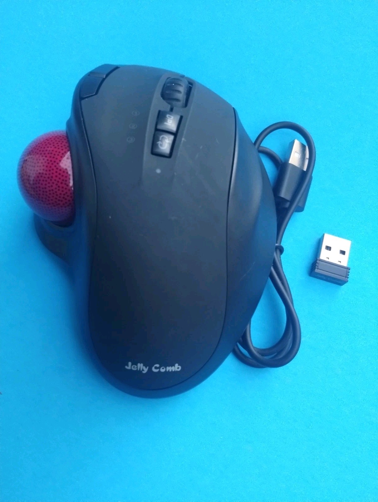 Jelly Comb MT50 Wireless Trackball Mouse, Rechargeable Ergonomic Mouse. Tested