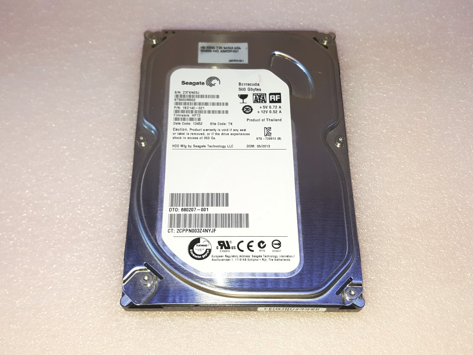 HP Pavilion a6838f - 500GB Hard Drive w/ Windows 7 Professional 64-Bit Installed