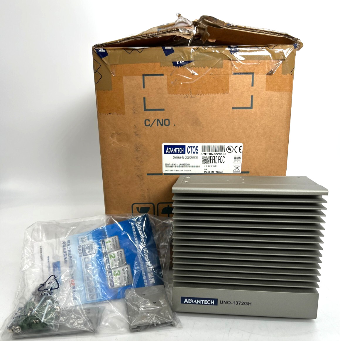 NEW Advantech UNO-1372G DIN-Rail Embedded Automation Controller Computer