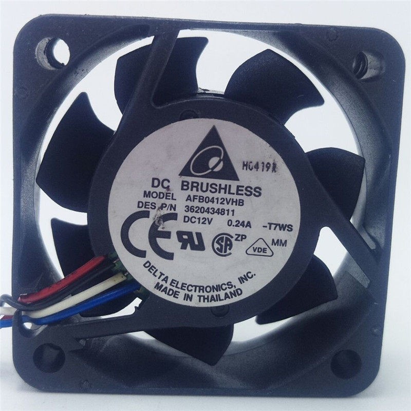 1PCS Delta AFB0412VHB 4015 12V 0.24A 4-wire PWM dual-ball bearing cooling fan