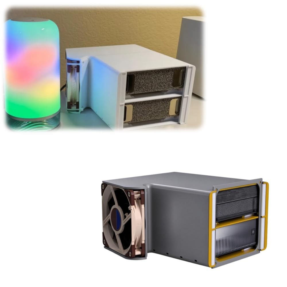 Cooling Duct for Nvidia DGX Spark GB10 3U Rack Fan Housing and Filter