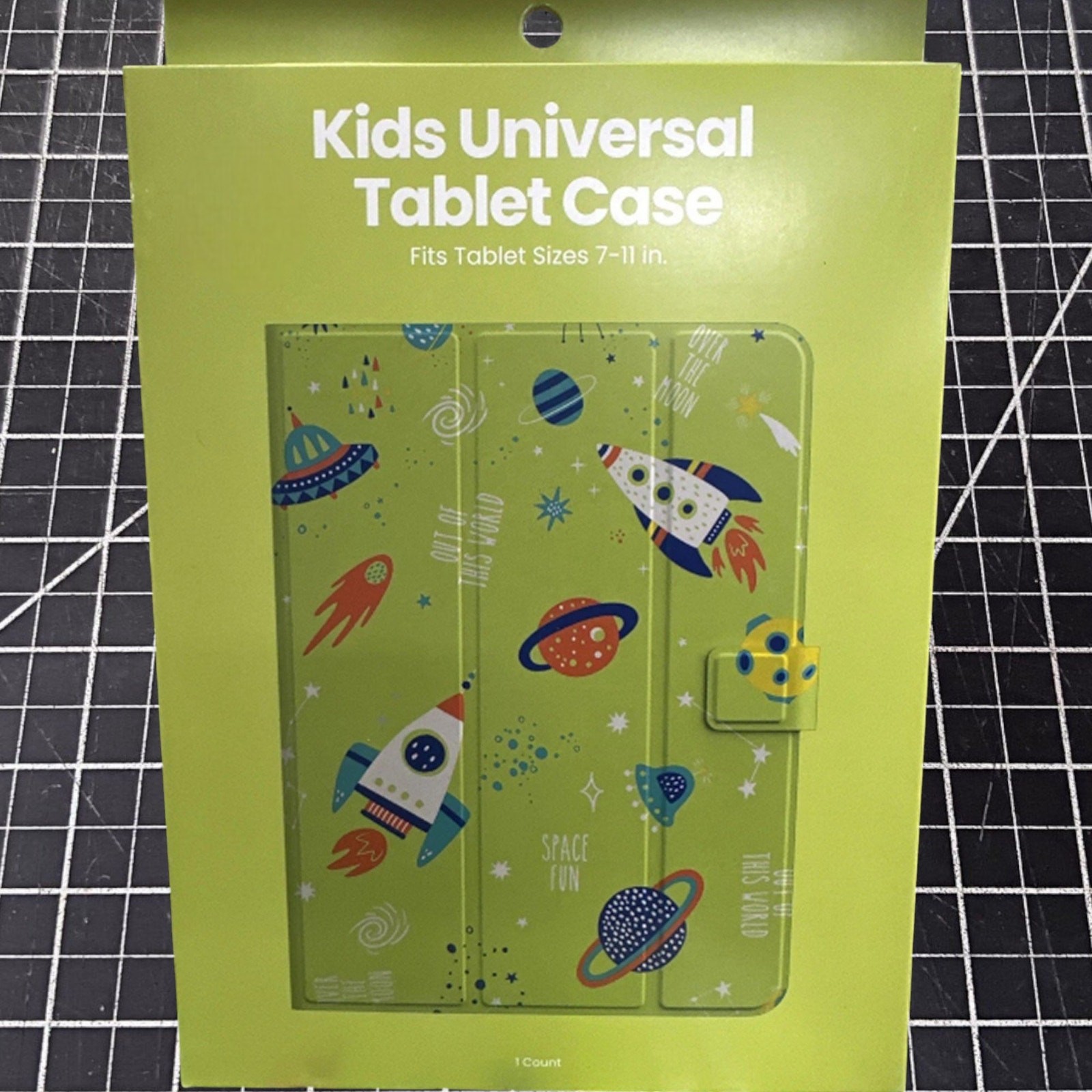 GEMS Kids “Space” Universal Tablet Case – Green – 7–11 Inch