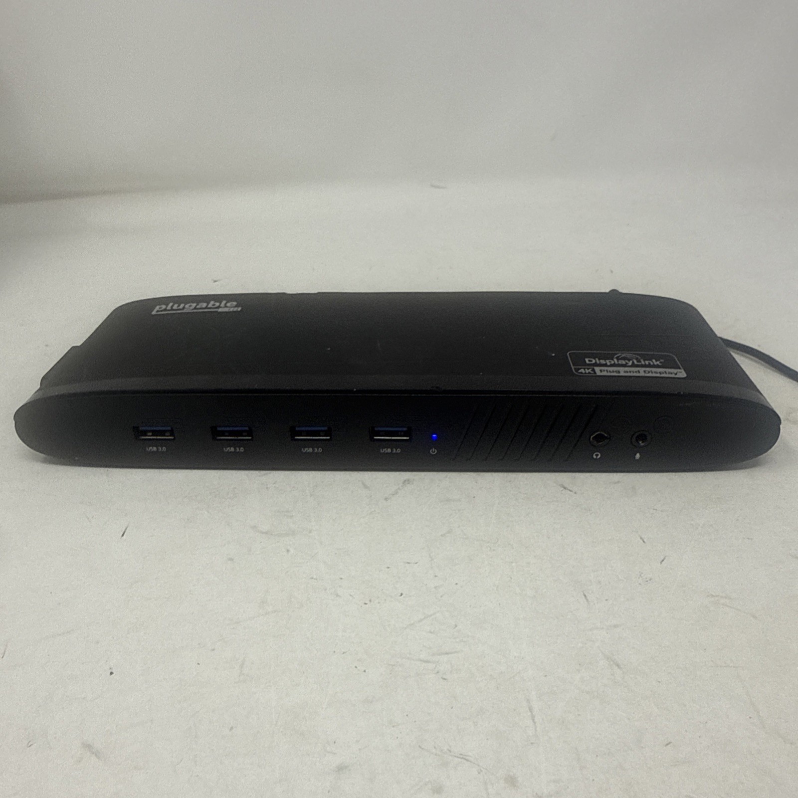 Plugable UD-6950H USB 3.0 Dual 4K Display Horizontal Docking Station | No cord