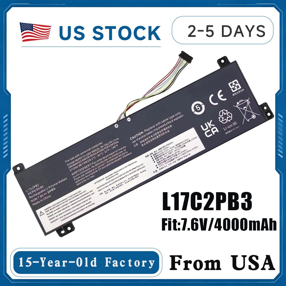 L17L2PB3 L17C2PB3 L17L2PB4 Battery For Lenovo V130-15IGM V530-14IKB V330-15IKB