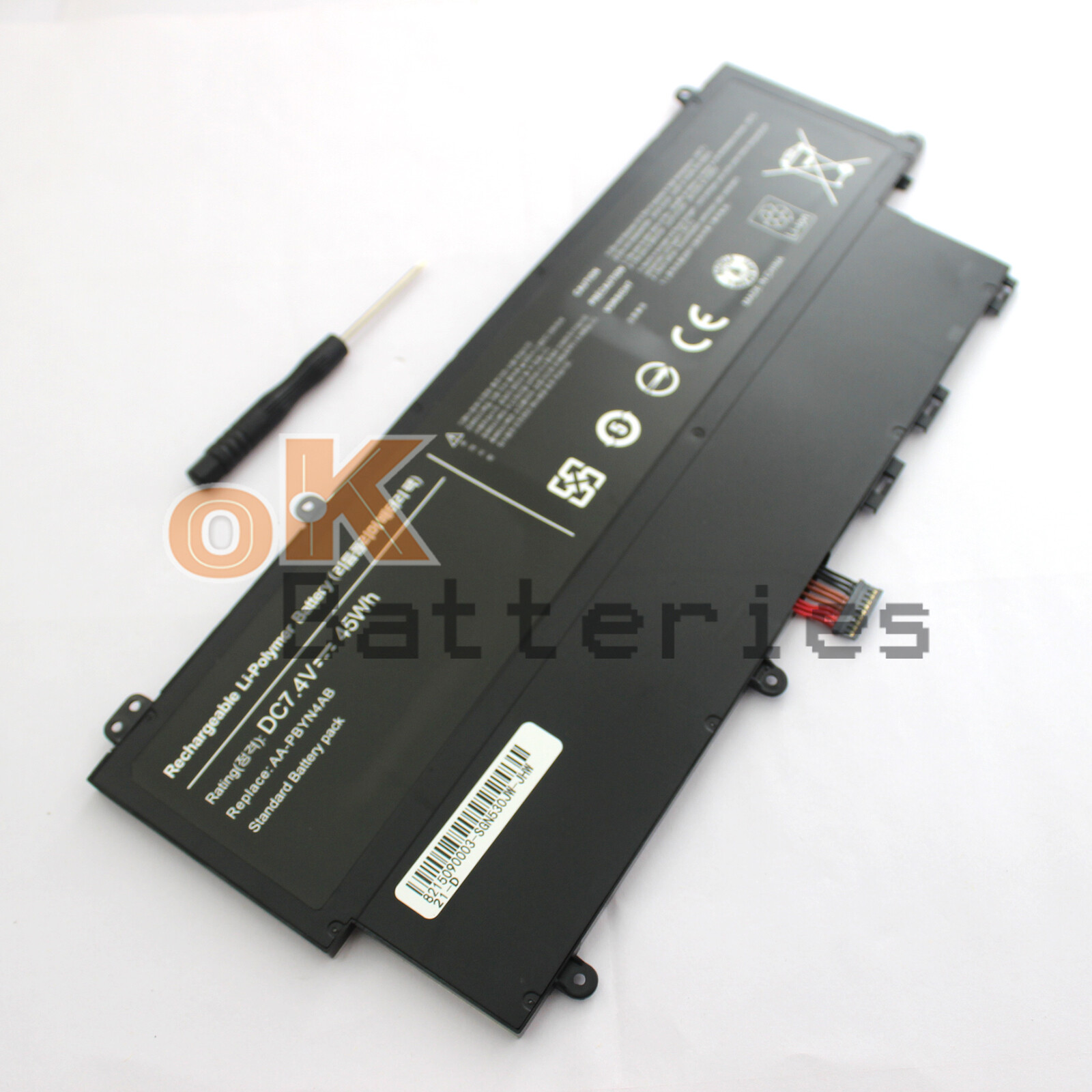 AA-PLWN4AB AA-PBYN4AB 7.4V 45Wh Battery for Samsung Ultrabook NP530U3B NP530U3C