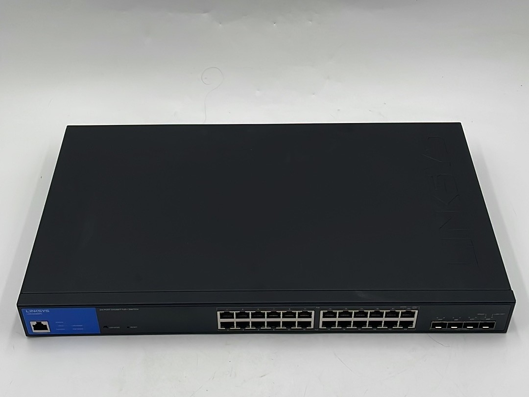 Linksys LGS328MPC 24-Port Managed Gigabit PoE+ Switch with 4 10G SFP - AS IS