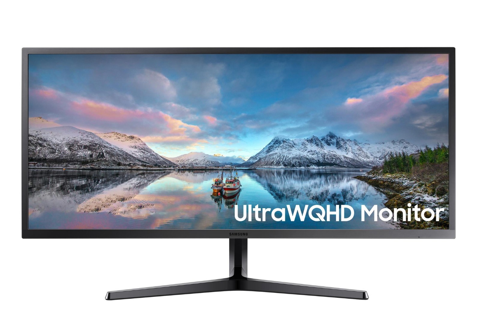 Open Box, Samsung 34" Class Ultrawide Monitor S34J552WQNXZA, Black