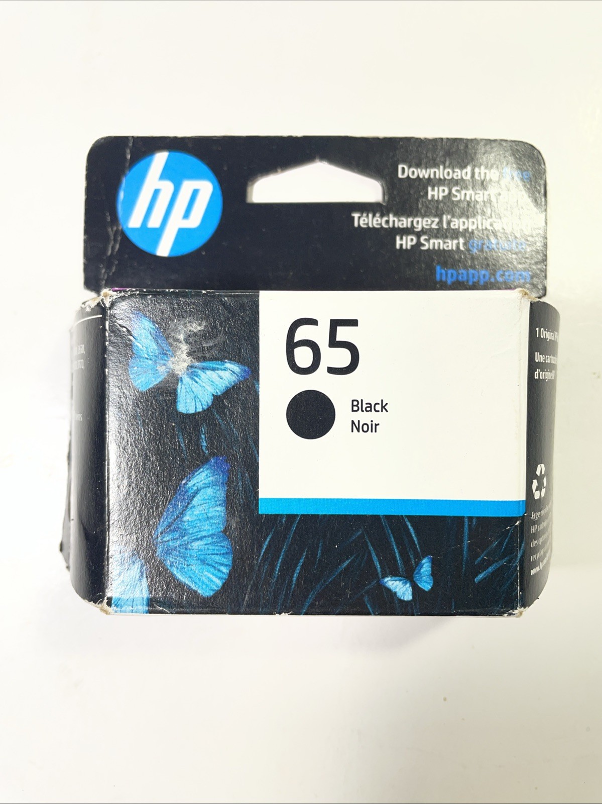 HP 65 Black Ink Cartridge Unopened Genuine Original 02/2025 New in Box