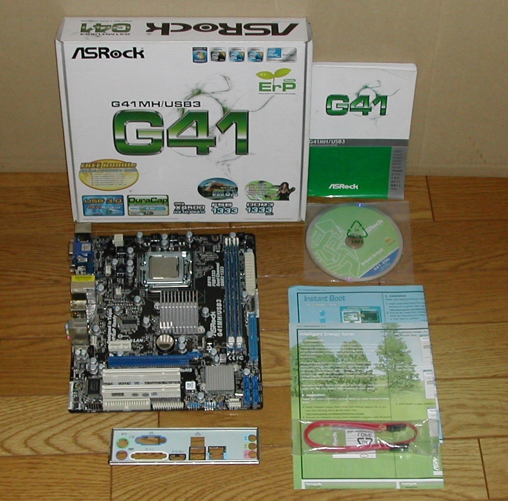 ASROCK G41MH/USB3 LGA775 Motherboard with Q9550 CPU 8GB DDR3 Memory