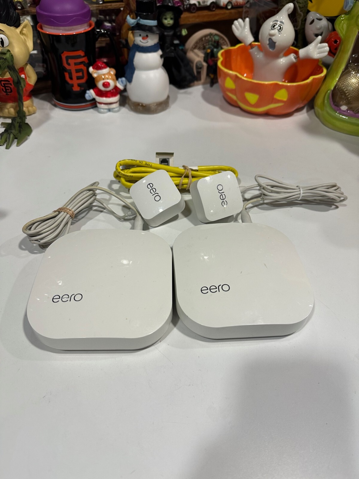Eero Pro Models A010001 Mesh Router System Power Supply Cables Bundle Pre-Owned