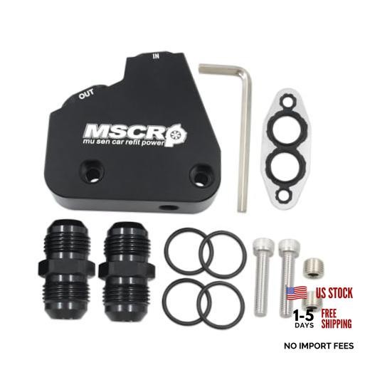 Oil Cooler Adapter Kit For GM LS LS1 LS2 LS3 LS6 LS7 LS9 2005-2019 Corvette
