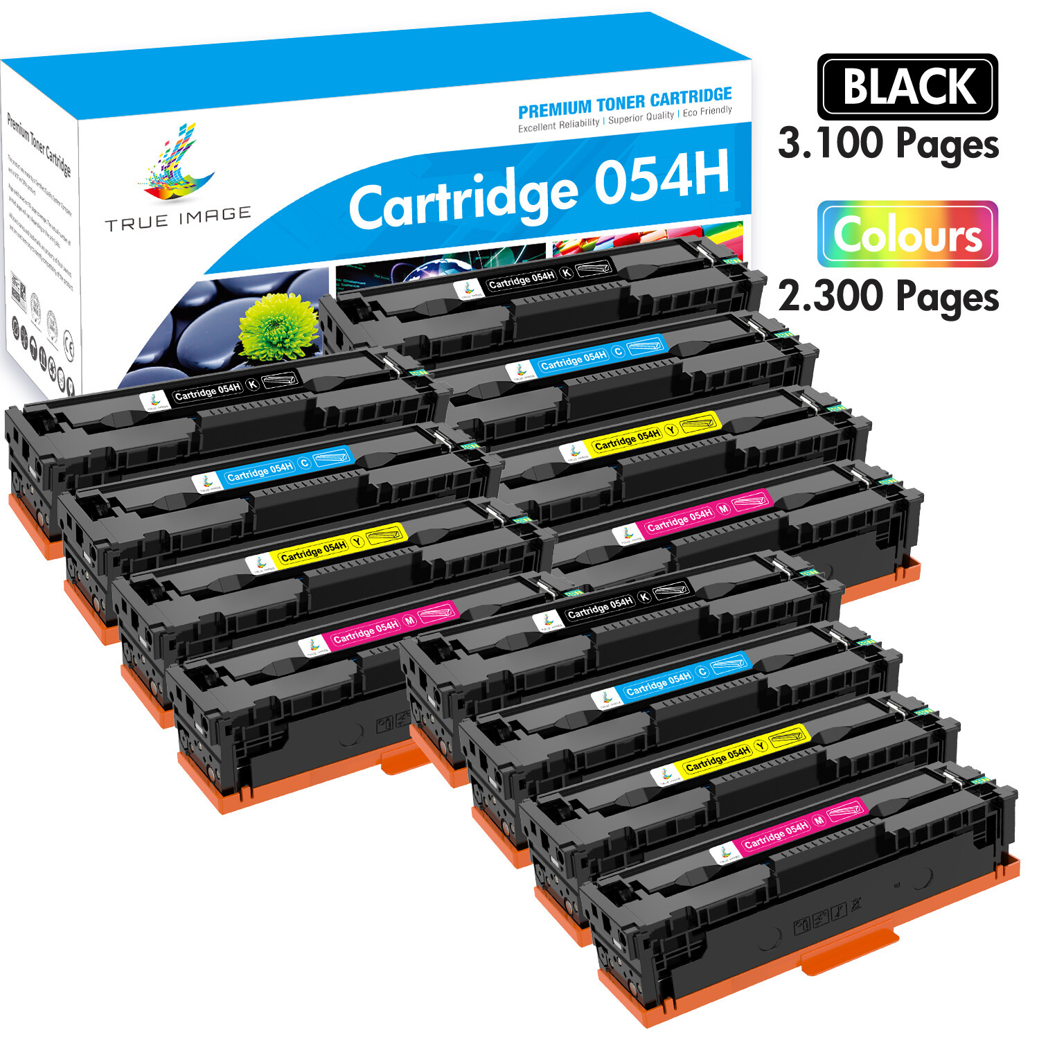 12PK Hi-Yield CRG054H toner for Canon 054 Imageclass MF42Cdw MF641Cdw LBP622Cdw