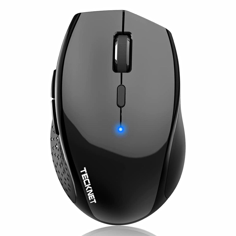 TeckNet Wireless Optical Wireless Computer Mouse, Black