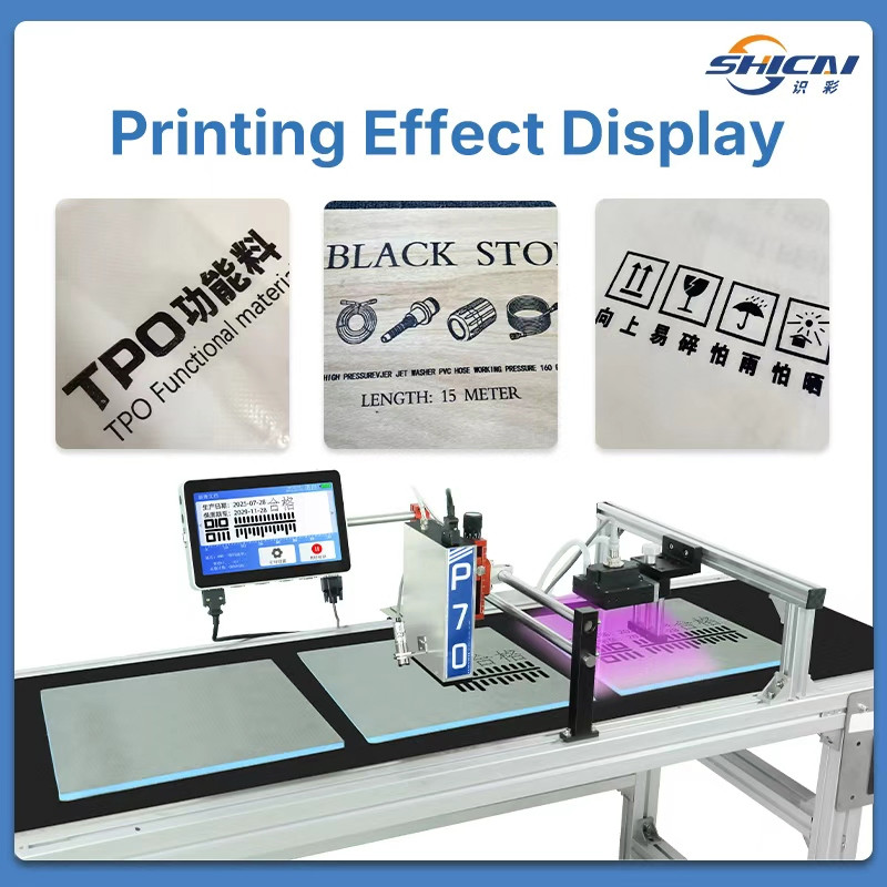UV LED Piezoelectric Inkjet Printer 71.8mm Large Character Automatic Coding