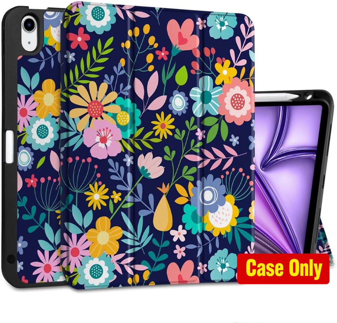 Case for iPad Air 11 Inch, Ultra Thin Soft TPU Back Cover with Pencil Holder