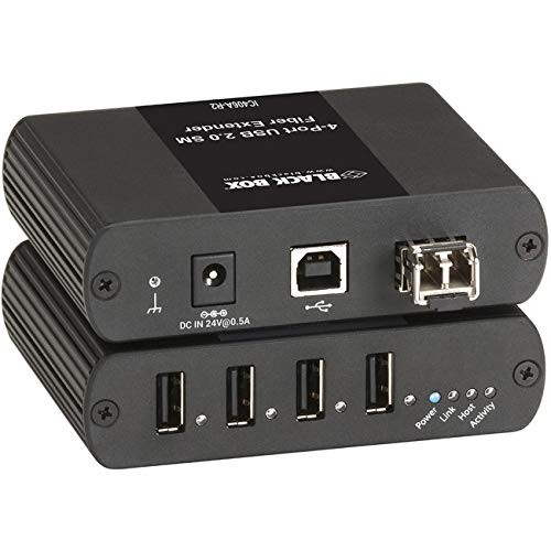 Black Box IC406AR2 USB Extender 4-Port Fiber 32808.4