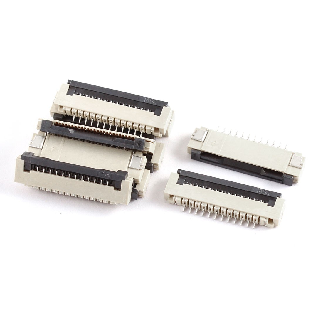 10 Pcs Clamshell Type Bottom Port 12pins 1.0mm Pitch FFC FPC Sockets Connector