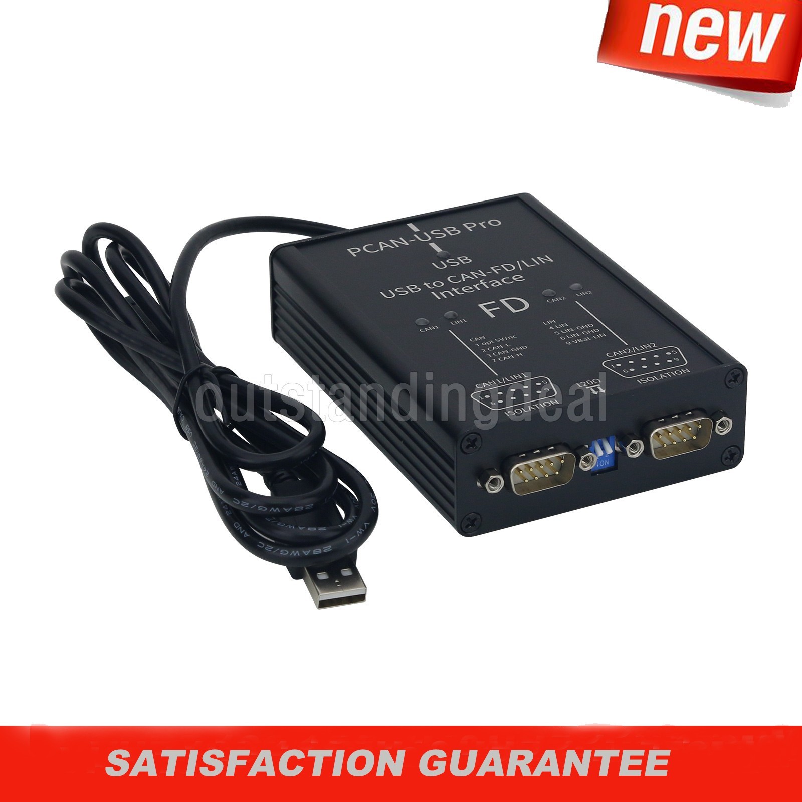PCAN-USB Pro PCAN FD Pro 2-Channel 12Mbit/s USB to CAN-FD/LIN Adapter ot34