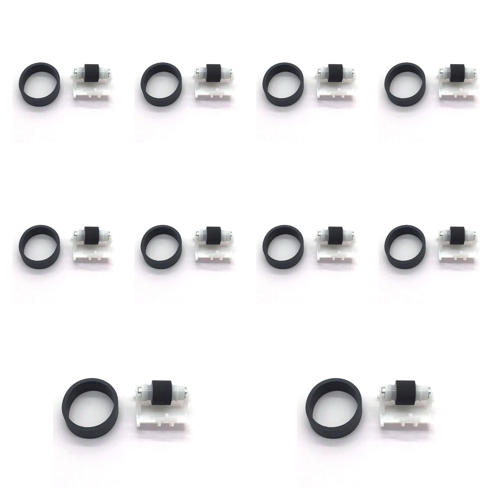 10sets Feed Separation Pickup Roller Rubber Tire For EPSON L5590 L5310 L5298