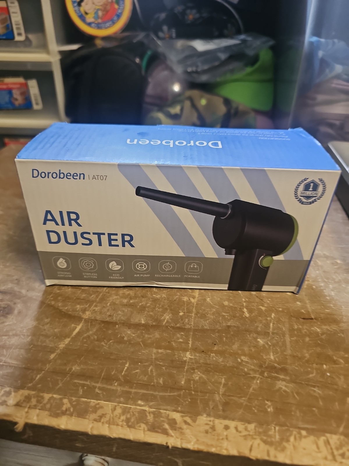 Dorobeen Handheld Compressed Air Duster/Cordless/Portable/Rechargeable - New*