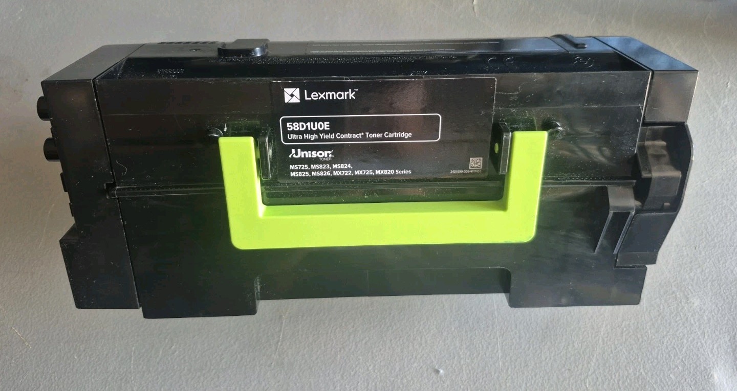 Lexmark 58D1U0E Ultra High Yield NOT REFILLED LIKE OTHERS.  NEW NO BOX