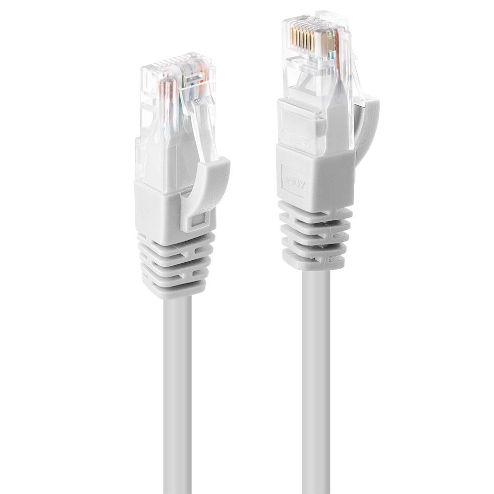LINDY 3m Cat.6 U/UTP Network Cable, White 3m White