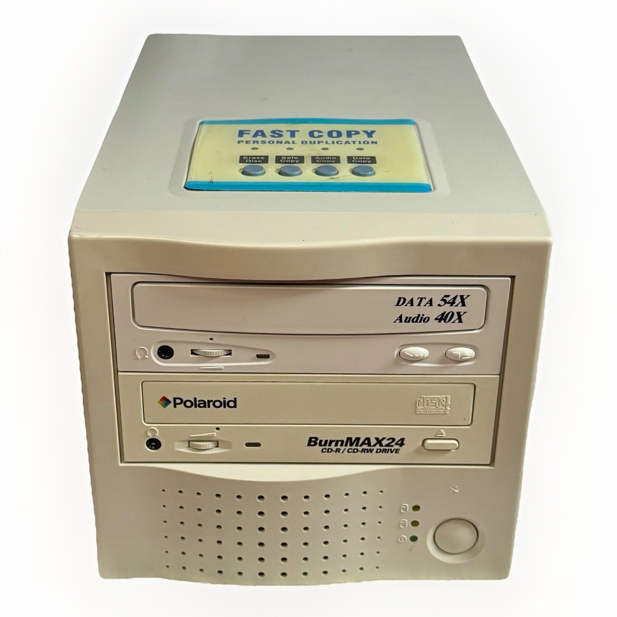 SCSI Tower CD Fast Copy Duplicator BurnMax24 Polaroid M518 TESTED VIDEO RARE