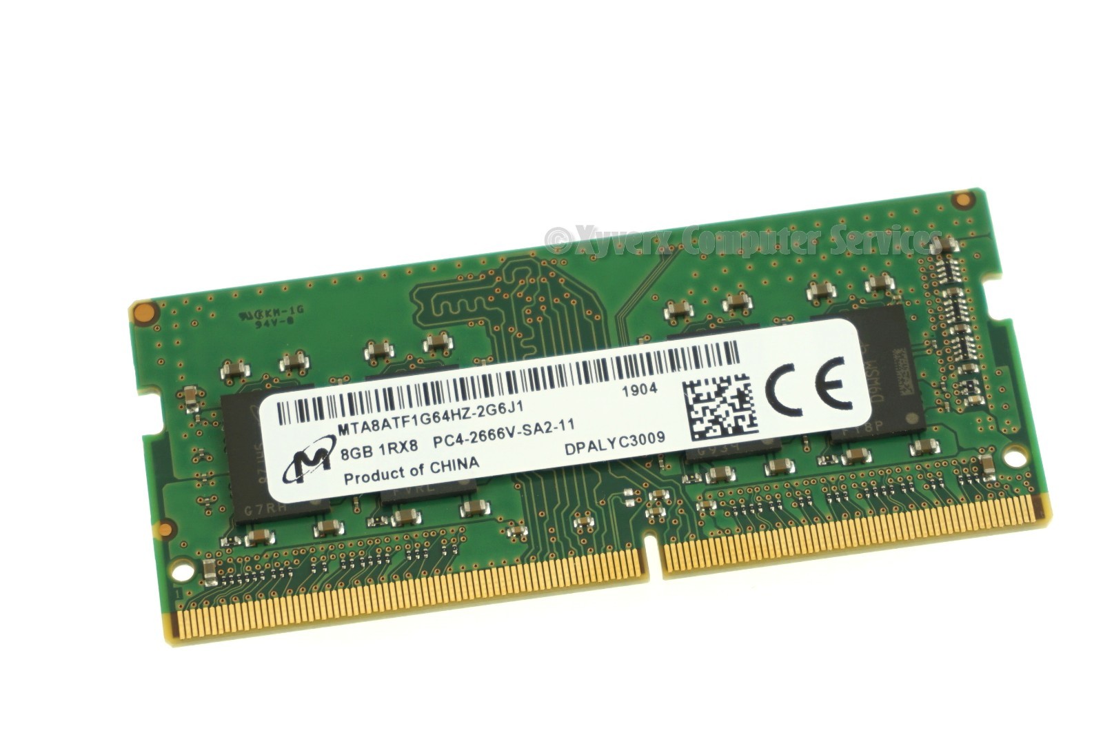 MTA8ATF1G64HZ-2G6J1 GENUINE MICRON LAPTOP MEMORY 8GB DDR4 PC4-2666V(CA612)