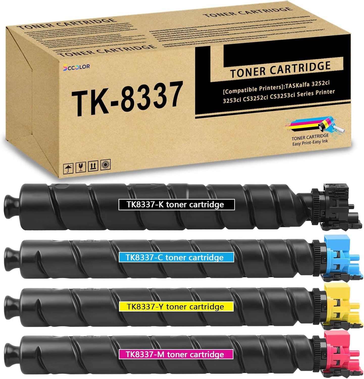 TK-8337 Toner Cartridge Set 4 Pack For Kyocera TASKalfa CS3252ci 3253ci