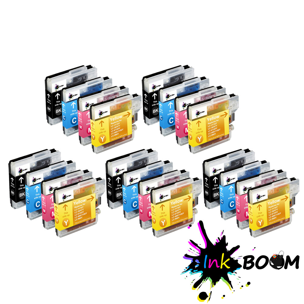 20 Ink Cartridge fits Brother LC61 MFC-6490CW MFC-J270w DCP-163C DCP-J715W
