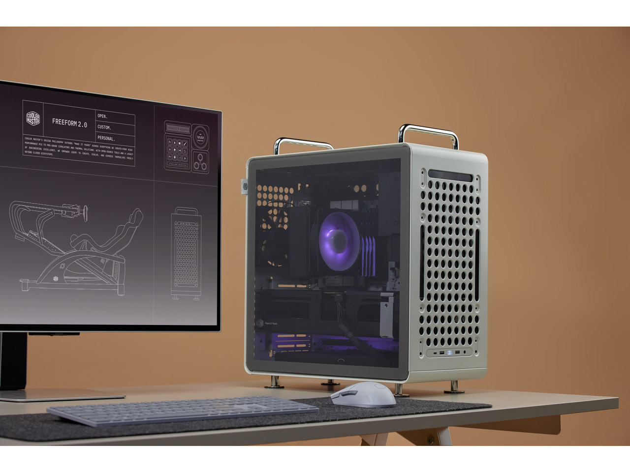 Master QUBE 540 ATX Mid-Tower PC Case - Highly Customizable Modular Cooler