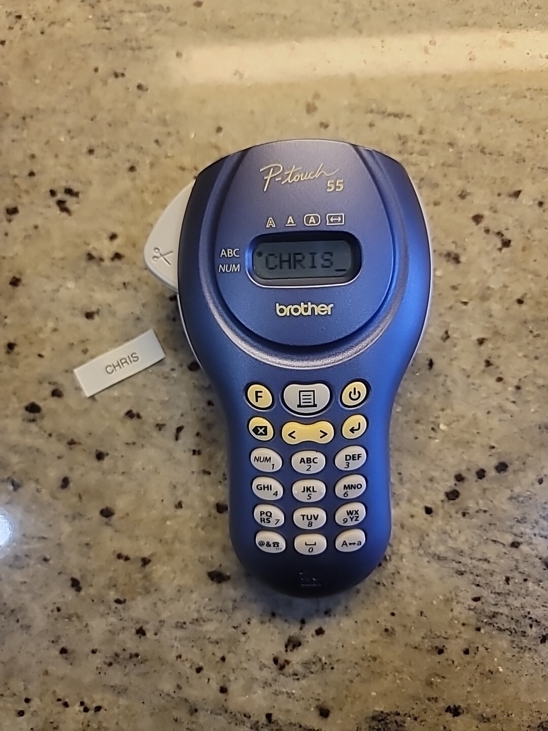 BROTHER PT-55BM P-TOUCH HANDHELD ELECTRONIC LABELING SYSTEM 