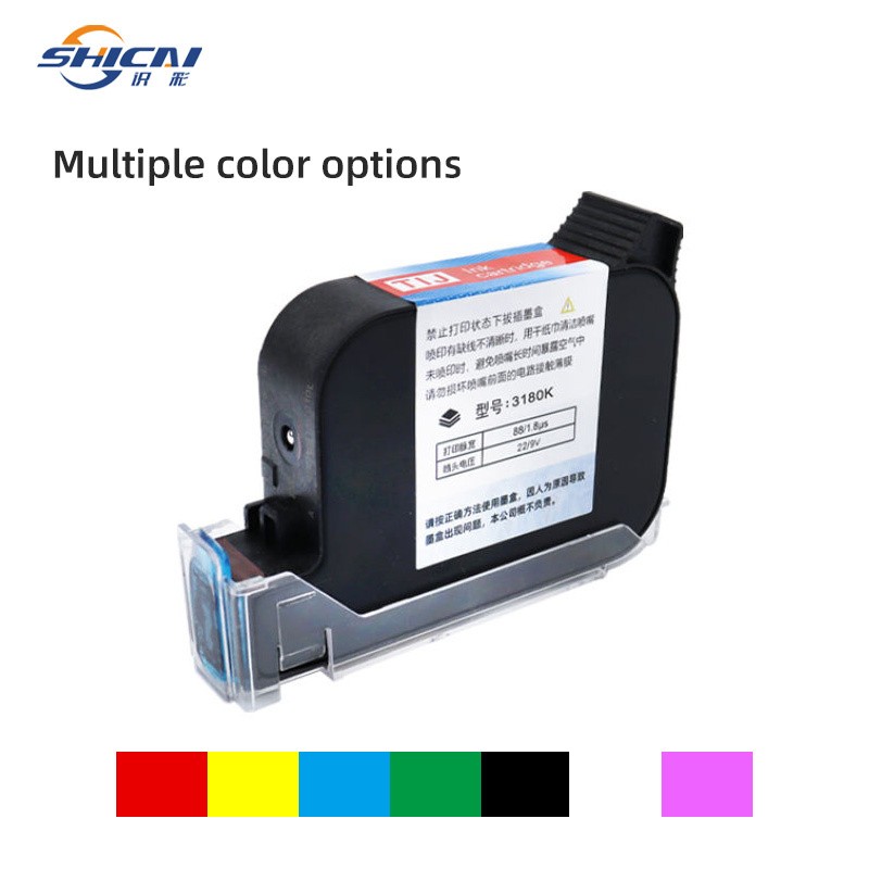 3pcs Red Compatible Ink Fast Drying Cartridge for 12.7mm Handheld Inkjet Printer