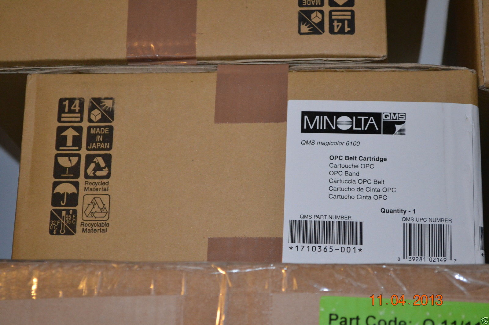 New Genuine Minolta QMS MagiColor 6100 6110 OPC Belt Cartridge DRUM 1710365-001