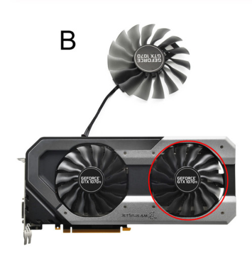 Cooler Fan For GeForce Palit Jetstream GTX 1070Ti 1070 Ti GPU VGA HQ GAA8S2U