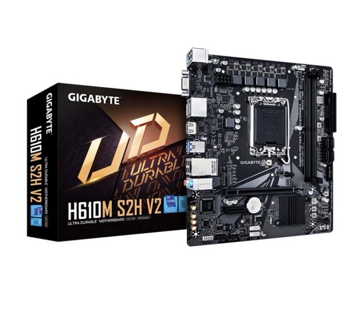 Gigabyte H610M S2H V2 LGA1700 DDR5 Micro ATX Motherboard Intel H610 Open Box