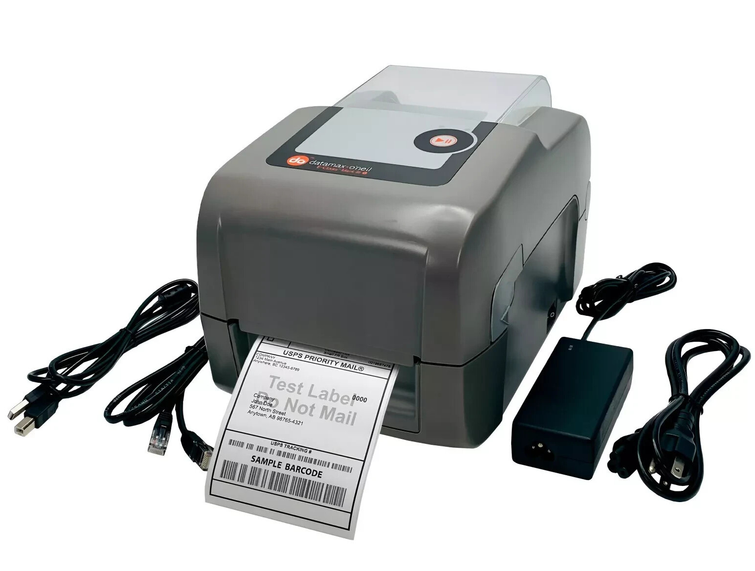 Datamax E-4205A Direct Thermal Monochrome Desktop Printer USB LAN Serial