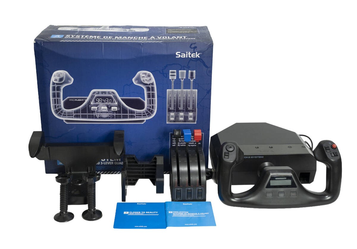 Saitek Pro Flight Yoke System PZ44 PZ45