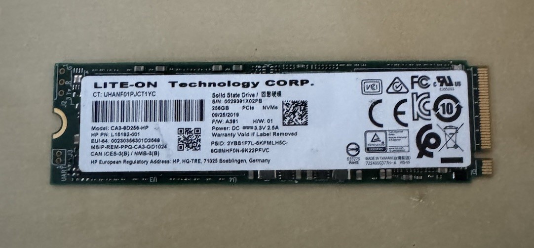 Lite-On 256GB M.2 PCIe Gen3 x4 NVMe Internal SSD